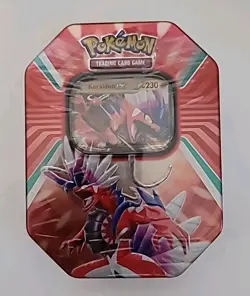 Pokemon Paldea Legends Tin x4 Booster Packs + Koraidon EX Promo FACTORY SEALED - Image 1