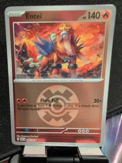 Pokemon TCG - Ascended Heroes - Quick Ball Reverse Holo Rare - Entei - 025/217 - Image 1