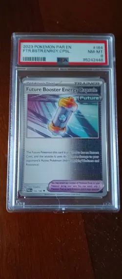 PSA 8 NM-MT Future Booster Energy Capsule Paradox Rift 2023 Pokemon #164 Tool - Image 1