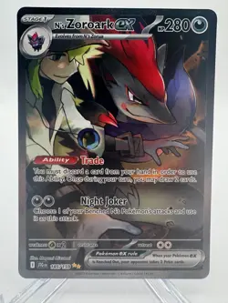 Pokemon N's Zoroark EX 185/159 Journey Together Holo Special Illustration Rare - Image 1