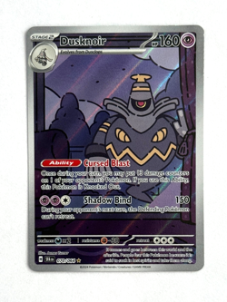 Pokemon TCG Dusknoir 070/064 Holofoil Illustration Rare SV: Shrouded Fable DMG - Image 1