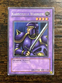Karbonala Warrior LOB-067 Rare 1st Edition Near Mint American English Yu-Gi-Oh! - Image 1