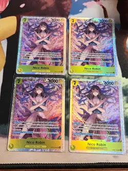 One Piece EB03-055 Nico Robin SR Heroines Edition Playset English X4 Copies - Image 1