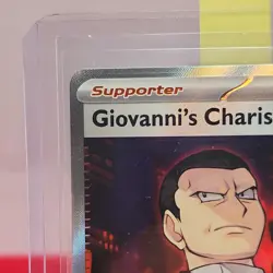Giovanni's Charisma 197/165 Full Art SR Pokemon Card TCG 151 English NM - Image 2