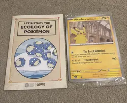 Pikachu At The Museum - Pokemon Natural History Museum Collab Jumbo Card Sealed - Image 1