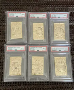 Charizard Pikachu Pokemon Card Burger King Set 23k Gold PSA 8 NO LONGER GRADING - Image 1