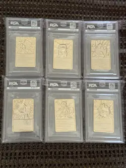 Charizard Pikachu Pokemon Card Burger King Set 23k Gold PSA 8 NO LONGER GRADING - Image 2
