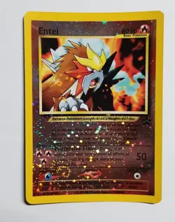 SEALED Entei Reverse Holo Pokemon Card Pack #34 Black Star Movie Promo Neo 80 HP - Image 4