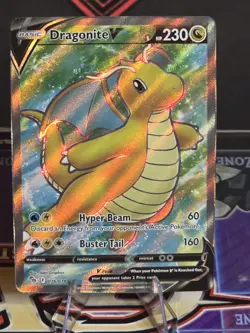 Dragonite V (Full Art) 076/078 Pokemon GO Holo - Image 1