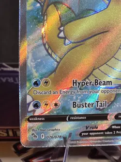 Dragonite V (Full Art) 076/078 Pokemon GO Holo - Image 5