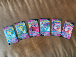 Pokemon TCG Sword & Shield FUSION STRIKE Booster Packs, Lot of 6, New Sealed - Image 1