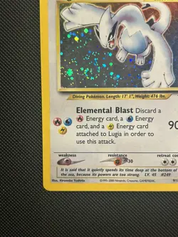 Pokemon Neo Genesis 2000 Lugia #9/111 Holo English Unlimited Mouth Swirl - Image 5