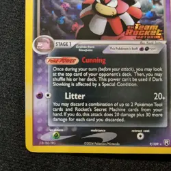 Dark Slowking Reverse Holo Stamped EX Team Rocket Returns 9/109 Pokemon TCG - Image 5