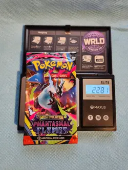 (VERY HEAVY)🔥 22.81g Pokemon TCG Phantasmal Flames Booster Pack Factory Sealed✅ - Image 1