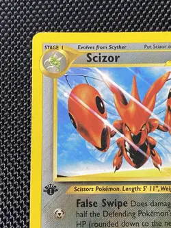 Scizor 29/75 Rare | Neo Discovery 1st First Edition | WOTC Pokemon TCG | LP - Image 2