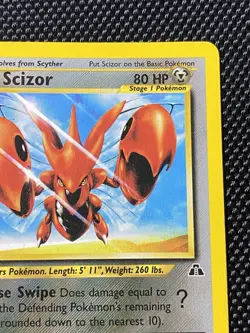 Scizor 29/75 Rare | Neo Discovery 1st First Edition | WOTC Pokemon TCG | LP - Image 3