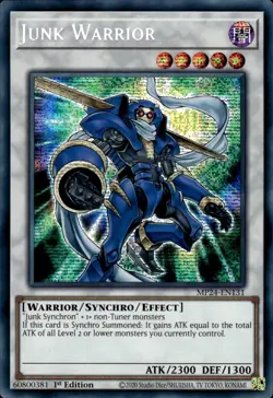 Junk Warrior - Prismatic Secret Rare 1st Edition MP24-EN131 - NM - YuGiOh - Image 1