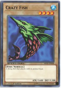 Yugioh - Crazy Fish SBTK-EN008 1st Edition - Speed Duel: Trials of the Kingdom - Image 1