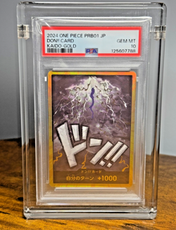 GOLD KAIDO DON One Piece 2024 PRB01 Premium Booster THE BEST Japanese PSA 10 - Image 1