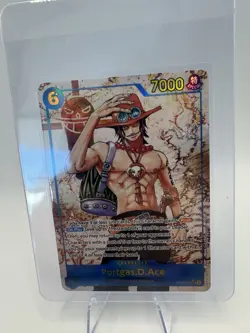 One Piece TCG Portgas D. Ace OP13‑119 Alt Art SEC Carrying on His Will - Image 2