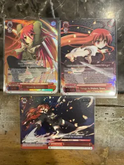 Weiss Schwarz Shakugan No Shana 3 Card SHP Lot Holo Rare Foil - Image 1