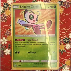 Pokemon Shining Celebi SM Promo Holo Basic Card Grass 2017 SM79 - Image 1