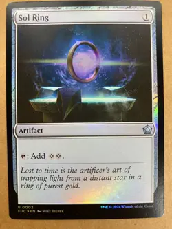 MTG 1x FOIL Sol Ring # 2 Foundations Vintage Magic the Gathering Card x1 NM - Image 1