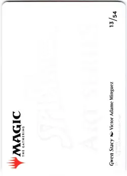 Gwen Stacy Art Card (Gold-Stamped) S Art Series: Marvel's Spider-Man 13 NM - Image 2