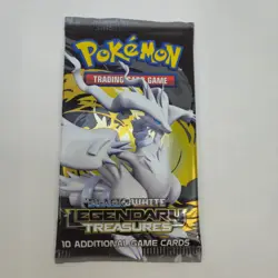 Pokemon Black & White Legendary Treasures Reshiram Sealed Booster Pack 10 Cards - Image 1