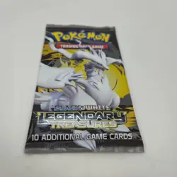 Pokemon Black & White Legendary Treasures Reshiram Sealed Booster Pack 10 Cards - Image 2