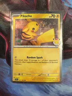 Pikachu 051/162 Holo Stamped Pokemon Day 2026 Promo Pokemon Card - Image 1