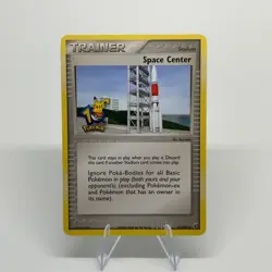 Pokemon TCG EX 2005 Deoxys Trainer Space Center 91/107 Non Holo CGC Pristine 10 - Image 1