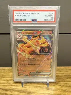 2023 POKEMON MEW EN-151 #006 CHARIZARD EX PSA 10 - Image 1