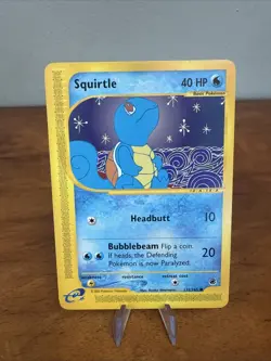 Squirtle 132/165 Expedition Base Set Regular Pokemon LP-NM - Image 1