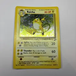 Raichu 16/130 Holo – Base Set 2 – WOTC Pokemon TCG – HP - Image 1