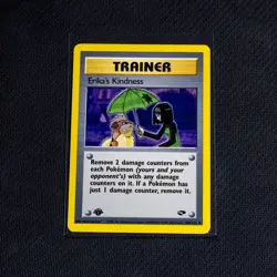 Vintage Pokemon TCG Gym Challenge - Erika's Kindness 1st Edition - Near Mint - Image 1