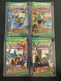 Pokemon B&W Dragons Exalted Set of 4 Booster Packs SEALED MINTY - Image 1