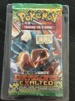 Pokemon B&W Dragons Exalted Set of 4 Booster Packs SEALED MINTY - Image 4