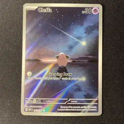 Pokemon TCG Cleffa 202/197- Obsidian Flames- Illustration Rare- Pack Fresh- NM - Image 1