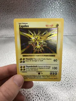 Zapdos 16/102 Shadowless Holo Rare Base Set Pokemon English GOOD CONDITION!! - Image 1