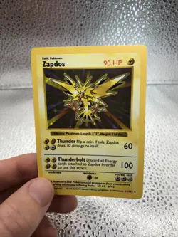 Zapdos 16/102 Shadowless Holo Rare Base Set Pokemon English GOOD CONDITION!! - Image 2