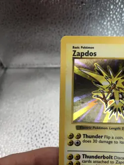 Zapdos 16/102 Shadowless Holo Rare Base Set Pokemon English GOOD CONDITION!! - Image 4