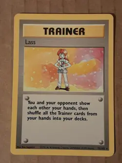 Pokemon Lass 75/102 Base Set Unlimited LP See Pictures - Image 1