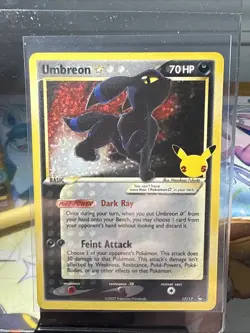 Pokemon TCG Umbreon Gold Star 17/17 Celebrations Classic Collection NM Condition - Image 1