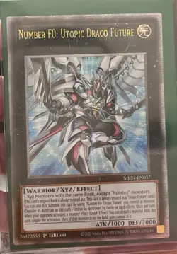 YUGIOH NUMBER F0: UTOPIC DRACO FUTURE MP24-EN037 QUARTER CENTURY SECRET 1ST NM - Image 1