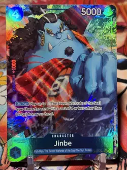 JINBE - One Piece OP07-045 - AA Alt Art Super Rare SR - 500 Years in the Future - Image 1