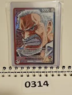 One Piece Paramount War Monkey D Garp OP02-002 Leader Alt Art PRE ERRATA - Image 1