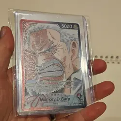 One Piece Paramount War Monkey D Garp OP02-002 Leader Alt Art PRE ERRATA - Image 5