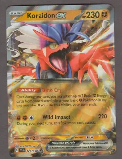 Koraidon ex 125/198 Double Rare Scarlet and Violet Pokemon Card Near Mint NM - Image 1