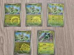 Pokemon TCG Chinese Gem Vol 1 CBB1C set - Sprigatito shiny cards set - 5 cards - Image 1